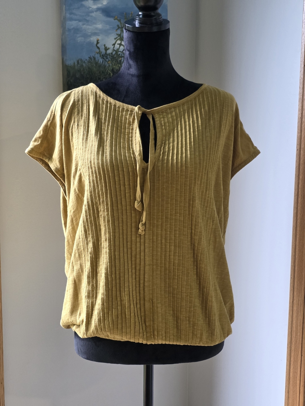 prAna Mustard-yellow Ocupas Popover Top. Women's Size Medium